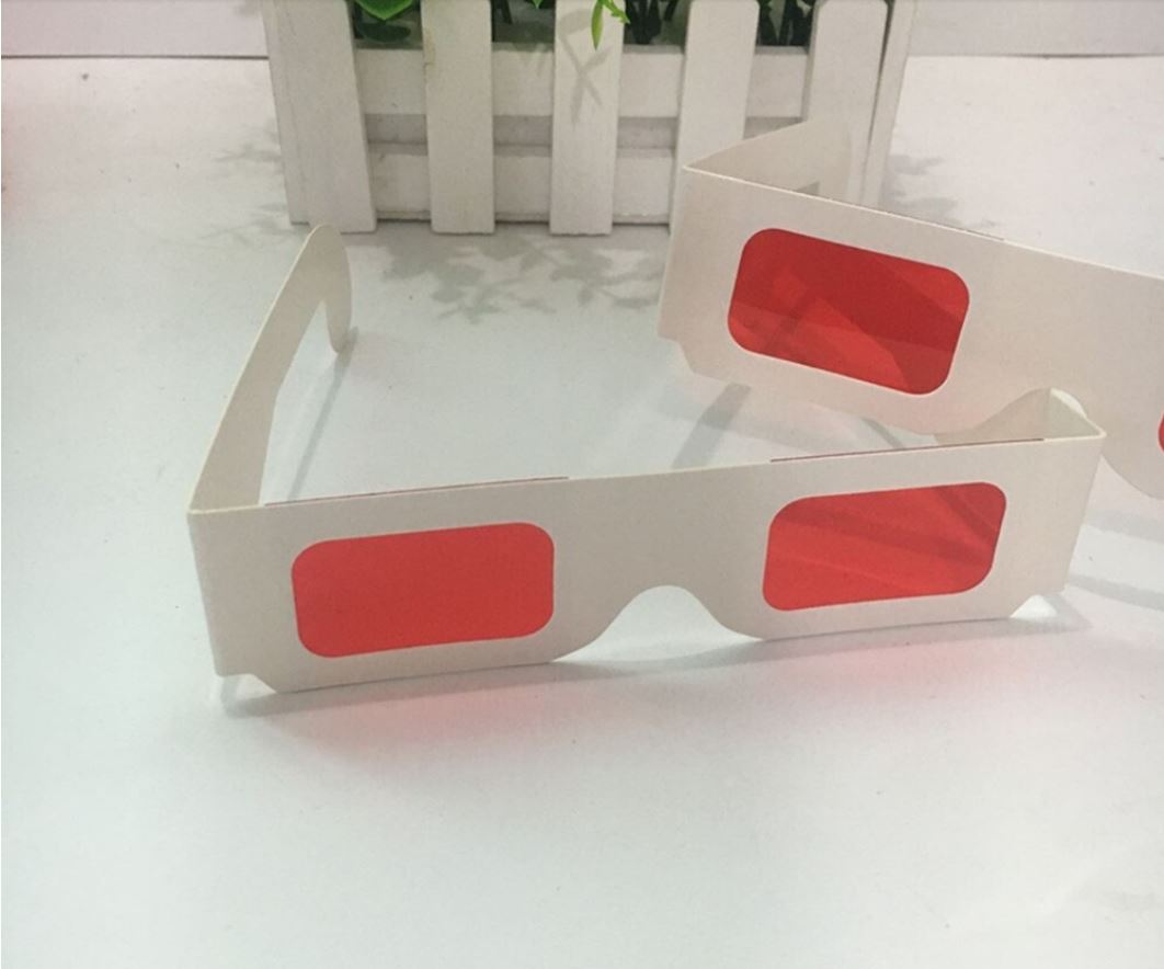 Gafas 3D Decodificador Lente Rojo-5