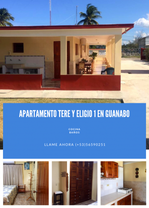 Renta de apartamento a 100 m de la playa, Guanabo,Habana, Cuba-1